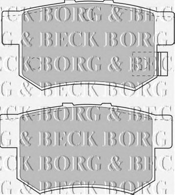 BORG & BECK bbp1535 -  Комплект тормозных колодок, дисковый тормоз